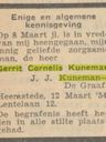 Record image of Gerrit Cornelis Kuneman