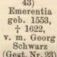 Record image of Emerentia Schwartz (born Schmiterlow)