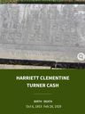 Record image of Harriet Clementine Cash (born Turner)