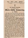Record image of Maria Sibilla Margarethe Agatha Kemmerling (born Meuser)