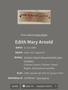 Record image of Edith Mary(Ella) ARNOLD (born Fraser)