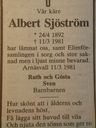 Record image of Gustaf Albert Sjöström