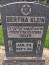 Record image of Bertha Klein (born Englander)