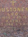 Record image of Katri (Jekaterina) Vasileintytär MUSTONEN (o.s. Riikonen)