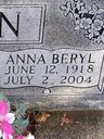 Record image of Anna Beryl Levan (born Shoots)