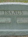 Record image of Eliza A. Isaacs (born Richardson)