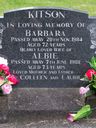 Record image of Barbara (Pat.2nd cous 1 x rem’d) Kitson (nacida Perry)