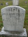 Record image of Anna Mary Groff (born Snavely)