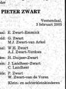 Record image of Pieter Zwart