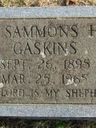 Record image of Annie Dora Heath Gaskins (born Sammons)