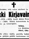 Record image of Henrik (Heikki) Ollinpoika Kirjavainen