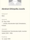 Record image of Abraham Eerikinpoika Jussila