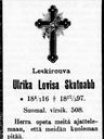 Record image of Lovisa Ulrica Skutnabb (born Paldani)
