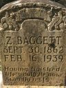 Record image of James Zedekiah Carr "Zweddle" Baggett