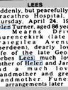 Record image of Helen Lees (born Paterson)