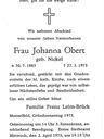 Record image of Johanna Obert (geb. Nickel)