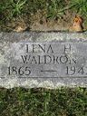 Record image of Lena H. Waldron (born Hubbard)