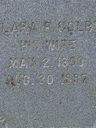 Record image of Clara F. Allen (born Colby)