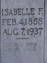 Record image of Isabelle F. Anderson (born Jones)