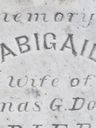 Record image of Abigail D. Doane (born Perry)