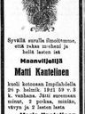 Record image of Matti Samulinpoika Kantelinen