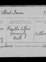 Record image of Millicent Thomas (born Allen)