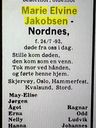 Record image of Marie Edvina Jakobsen Nordnes (born Nilsdatter)