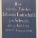 Record image of Johanna Gottschalk (born Schwab)