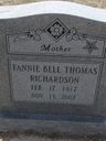 Record image of Fanny Bell Richardson (born Thomas)