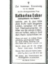 Record image of Katharina Ecker (born Riedl)