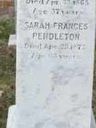 Record image of Sarah Frances Pendleton (born Turner)