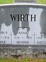 Record image of Mary Anna Wirth (born Leininger)