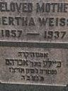 Record image of Bertha Weiss (born Klein)