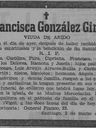Record image of Francisca Anido Sanchez (nacida Gonzalez Gimeno)