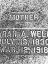 Record image of Sarah Ann Wells (born Price)