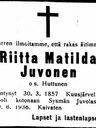Record image of Brita Matilda Henriksdotter Koistinen (o.s. Huttunen)