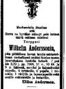 Record image of Wilhelm Gustafsson "Wilhelm Andersson Andersson" Andersson