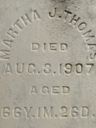 Record image of Martha Jane Thomas (born Lucas)