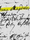 Record image of Anna Magdalena Schmidt (born BRUA)