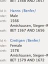 Record image of Juliane Benfer 2 (geb. KELLER)