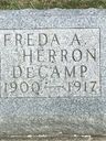 Record image of Freda Agnes DeCamp (born Herron)