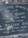 Record image of Jane M Byatt (born Lowden)