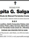 Record image of Josefina Carolina (Pepita) Fernandez Costa (nacida Garcia Garcia)