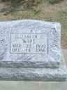 Record image of Elizabeth Celestine Ware (born Dibben)