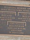 Record image of Ethel Jane Ireland (born Bellingham)