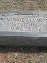 Record image of Minnie Bell Gipe (born Evans)