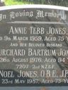 Record image of Annie Tebb Jones (born Hewetson)