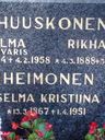 Record image of Hilma Huuskonen (born Varis)