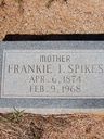 Record image of Frankie Isabelle Spikes (born Mckee)