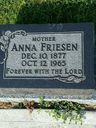 Record image of Anna J Friesen (geb. Heinrichs)
